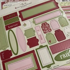 HEIDI GRACE DESIGN JOLLY & BRIGHT DOTS 12X12 PAPER & Fiskars Embossed Punchboard