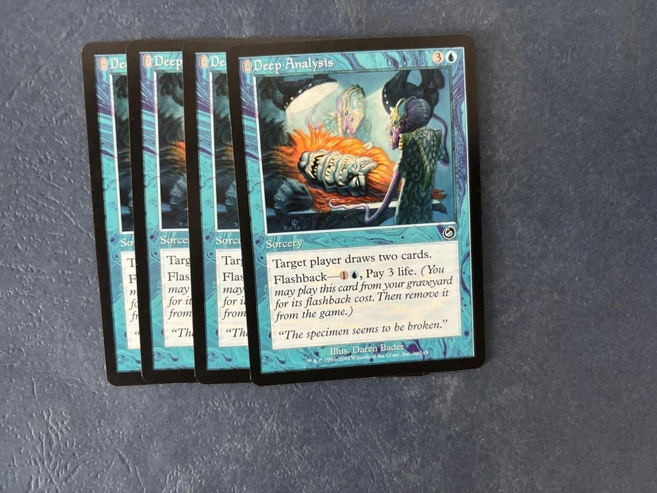 MTG 4X TORMENT DEEP ANALYSIS NM ENGLISH MAGIC THE GATHERING SORCERY COMMON BLUE - Image 3 of 4