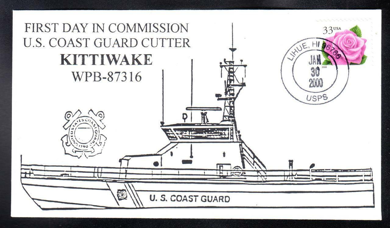 USCG Max 54% OFF USCGC KITTIWAKE WPB-87316 Naval Cover Everett Large special price COMMISSIONING
