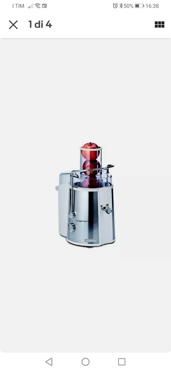 Centrifuga Ariete Centrika Metal - Estrattore Succo Per Frutta E Verdura, 700W, Acciaio Inox - Foto 9