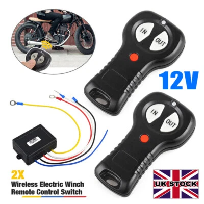 UK Wireless Winch Remote Control Kit for RHINO Truck ATV SUV 12V Switch Handset