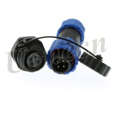 SD13 IP68 4 Pin Waterproof Panel Mount Power Connector LED Socket Connector