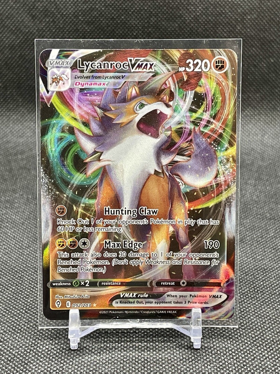 pokemon cards lycanroc dusk form pokemon_tcg_sun_and_moon_forbidden_light_artwork_dusk_form_lycanroc Colorless Artist Lycanroc Journey Together (JTG)