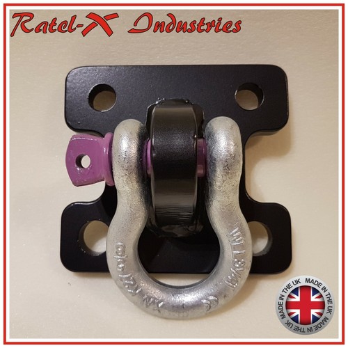 Defender Rear Bumper Recovery Eye Shackle Bracket (with Shackle) Ratel-X - Bild 1 von 10