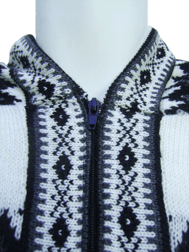 WHOLESALE LOT OF 10 ELEGANT & SOFT ALPACA ZIG ZAG ADELLA CARDIGAN SWEATER 10V - Picture 10 of 10