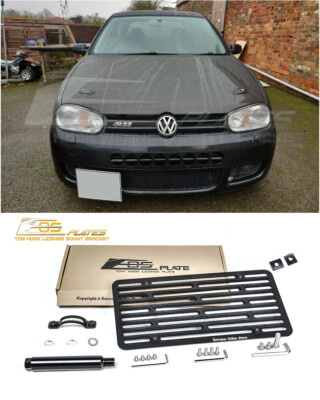 EOS Plate For 03-04 VW Golf R32 Full Sized Front Bumper Tow Hook License Bracket
