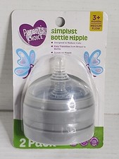 Parent's Choice Simplyst Baby Bottle Nipple Nipples 3 Months Medium Flow LGT