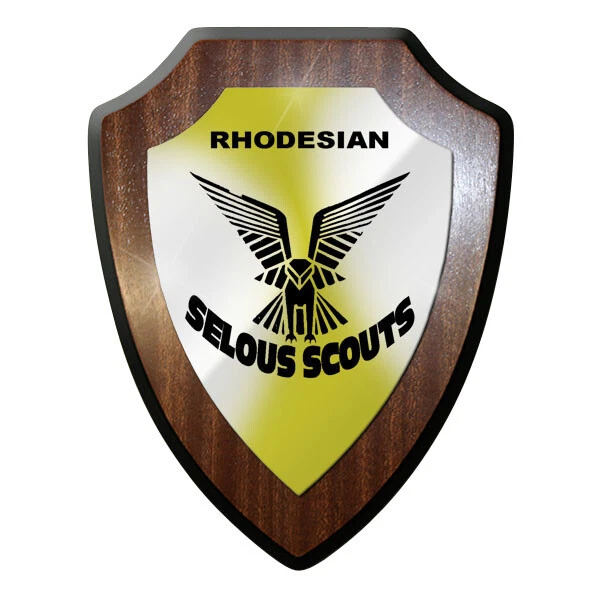 ALFASHIRT Wappenschild / Wandschild / Wappen - Rhodesian Selous Scouts Rhodesische #10056