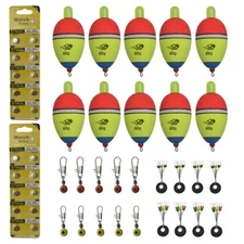 10pcs  Foam Floats Bobber Fishing Float Bobber Stops Space Beans Connectors