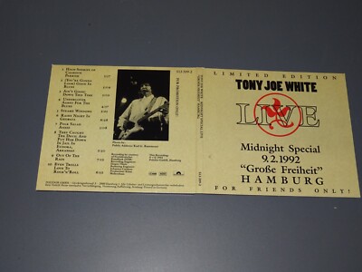 TONY JOE WHITE - MIDNIGHT SPECIAL LIVE HAMBURG / DIGIPACK-CD 1992 (MINT-)