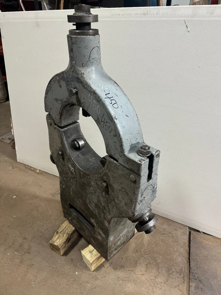 稳定休息车床 12 英寸孔超重型 Meuser LeBlond 车床 450 — 第 3/4 张图片