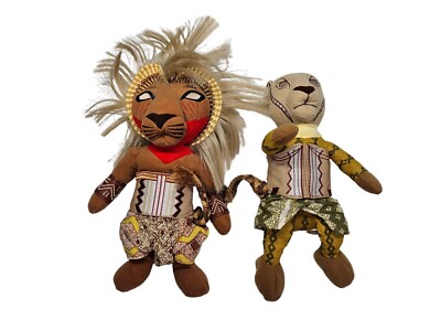 Disney The Lion King Broadway Musical Simba And Nala Plush Stuffed Animals