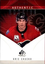 2009-10 SP Game Used #143 Kris Chucko RC 🥅 SERIAL #301/699 CALGARY FLAMES 🥅