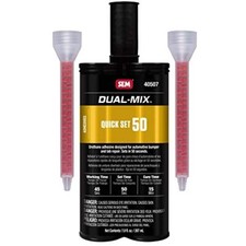Sem 40507 Dual-mix Quick Set 50 Urethane Adhesive 7 Oz Cartridge Black