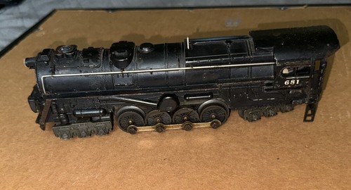 1950’s Original Vintage Lionel 681 6-8-6 Locomotive Tender and 4 Cars / O Gauge - Picture 7 of 17