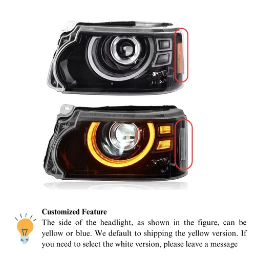 For Land Rover Range Rover Sport 2010-2013 A Pair LED Headlight Assembly - Bild 4 von 10