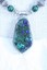 thumbnail 6 - Gemstone and ayurite  Malacite sterling silver Women's pendant necklace USA