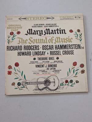 The Sound of Music LP Original Broadway Cast Mary Martin Columbia KOL 5450 (Vint