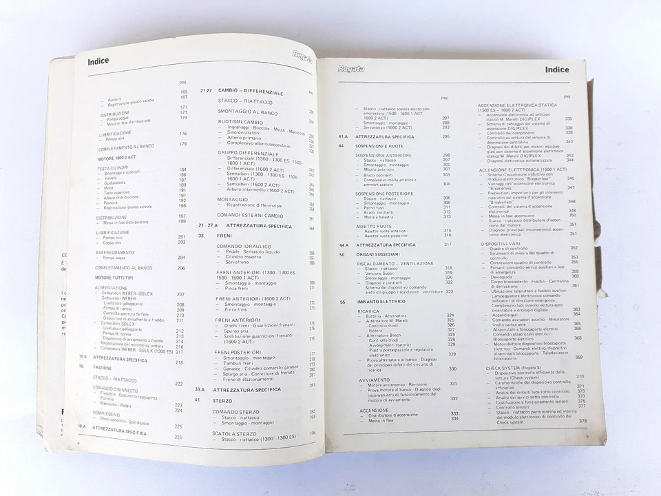Manuale Assistenza Tecnica Fiat Regata - Immagine 4 di 4