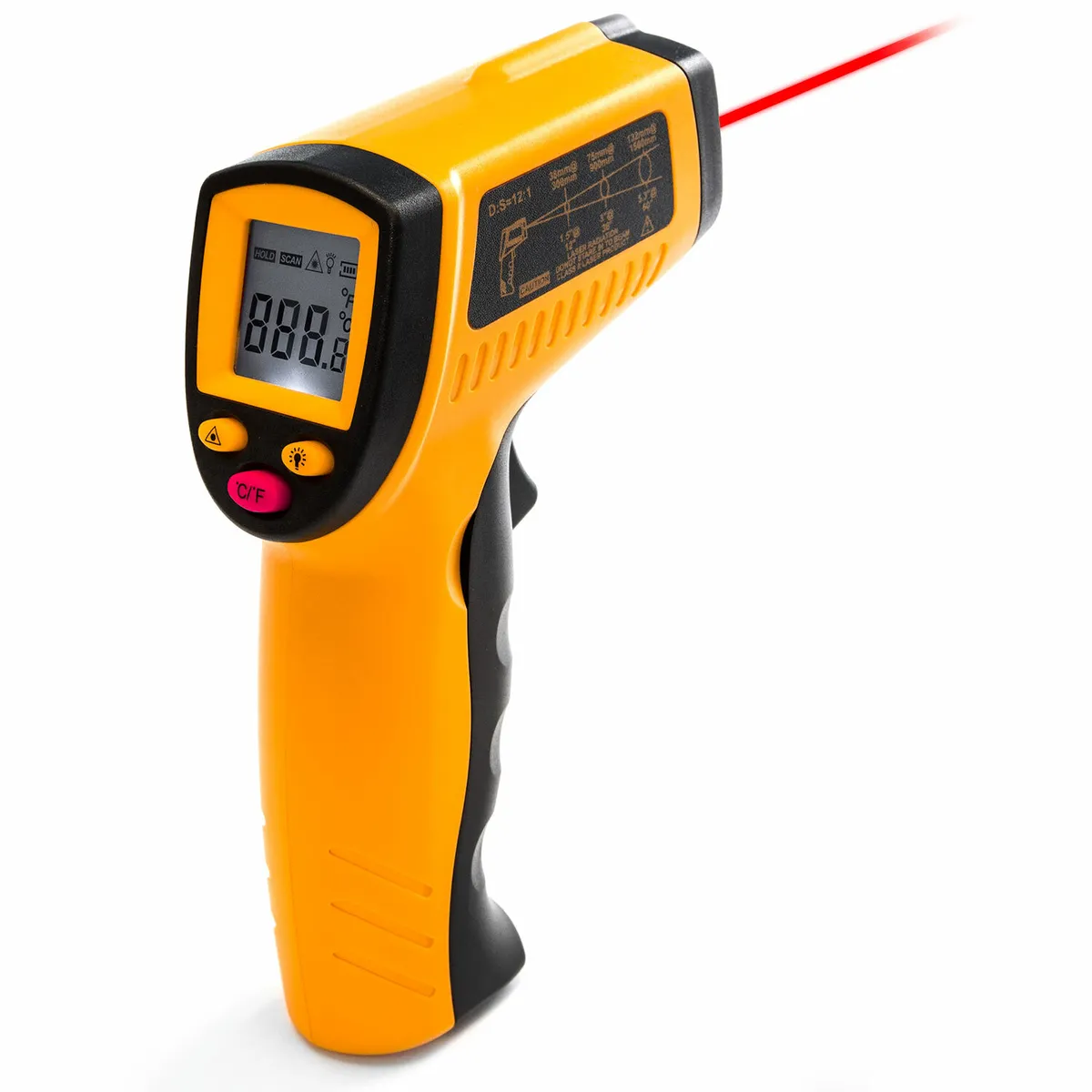 Digital LCD Temperature Gun Non-Contact Laser Infrared Thermometer Heat  Sensor