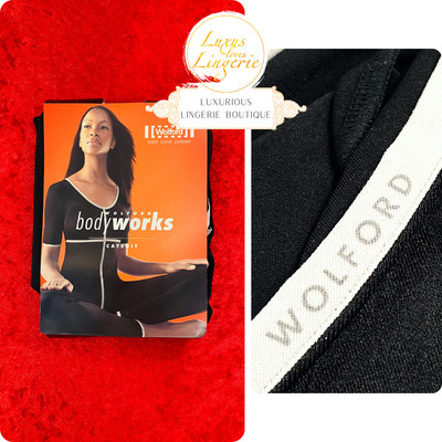 Bodyworks Jumpsuit Catsuit by Wolford XS Black Satin de Luxe