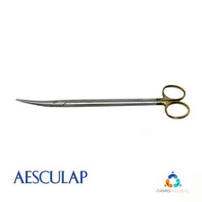 Aesculap AG BC287R Metzenbaum Durotip TC Dissecting Scissors, Curved, 9"