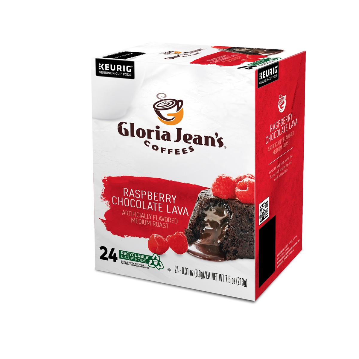 Gloria Jean's Raspberry Chocolate Lava Coffee, Keurig K-Cup Gloria Jean's Raspberry Chocolate Lava Coffee, Keurig K-Cup