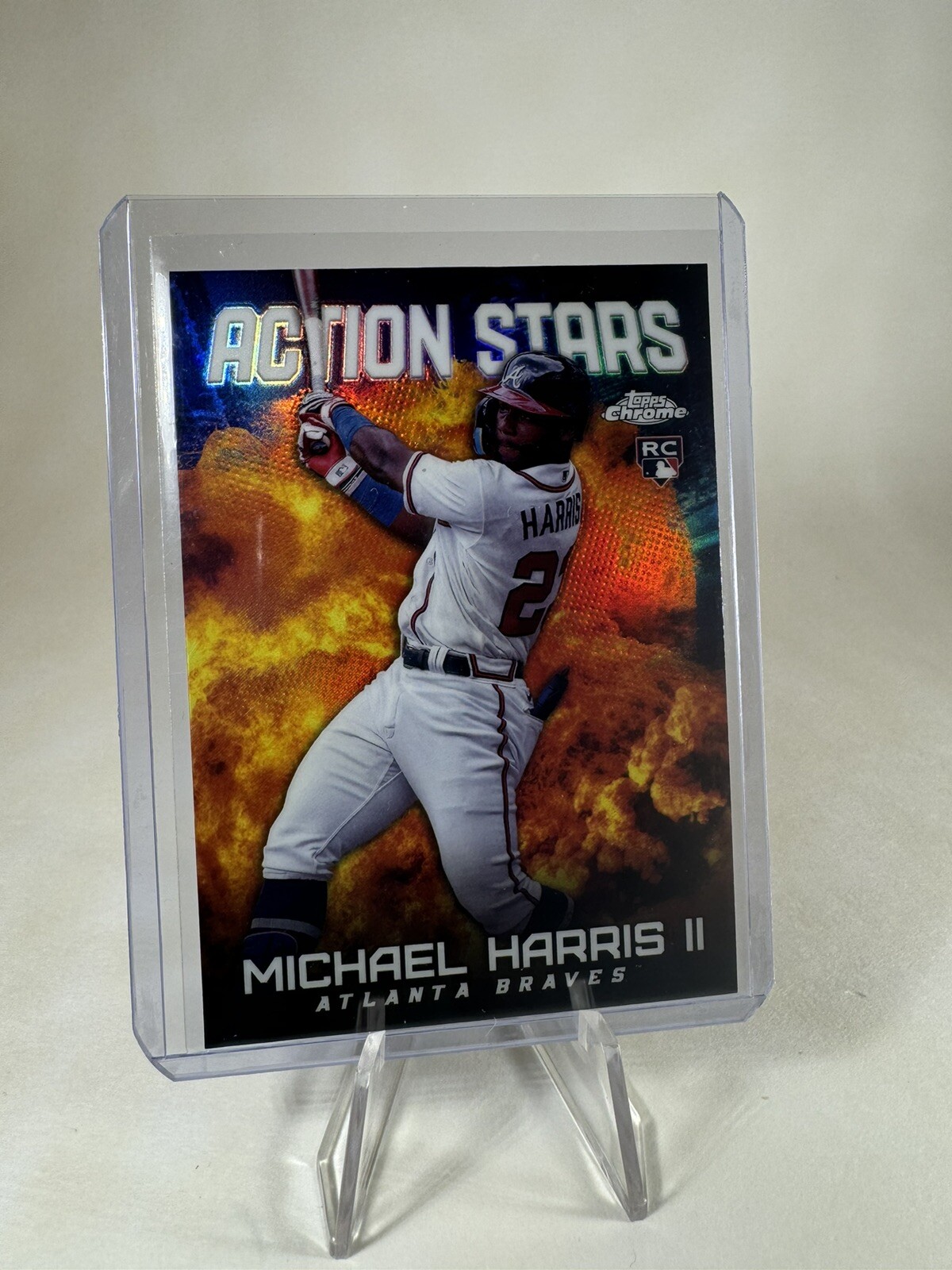 2023 Topps Chrome Update Michael Harris II RC Action Stars #ASC-6 Braves