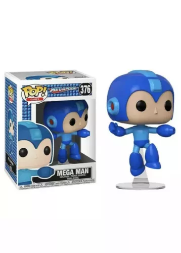 FUNKO POP! GAMES MEGAMAN JUMPING VINYL FIGURE #376 NIB