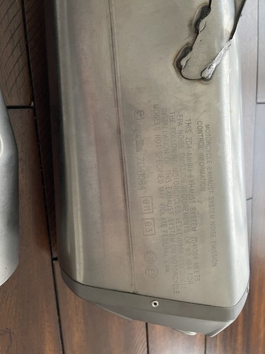 EXHAUST MUFFLER for APRILIA RSV4 1000 RR/RF 2017-2020 Tuono V4 1100 FACTORY USED - Picture 3 of 24