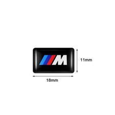 5x M Performance 18x11mm Emblem Aufkleber Sticker Felgen Lenkrad 3D Paket Felge