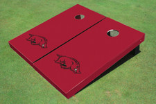 University Of Arkansas Maroon Matching Solid Cornhole Boards