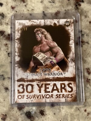 2018 Topps WWE Undisputed Ultimate Warrior 30 Years Survivor Series Orange 51/99