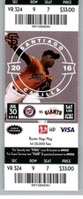 Nationals vs San Francisco Giants 7/30/2016 Ticket Santiago Casilla