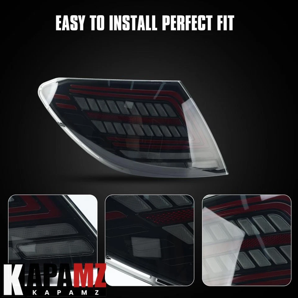 Conjunto de luz trasera LED para Mercedes Benz W204 C200 C250 C300 2007-2014 Foto 3 de 4