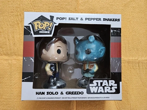 FUNKO POP! Star Wars Salt And Pepper Shaker Set HAN SOLO & GREEDO NEW
