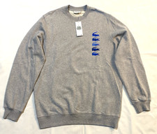 NWT-Lacoste Classic Fit Crewneck Sweatshirt-Men's Size-LT/7L-Color-Gray 185.00