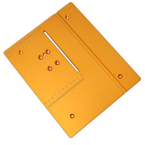 Mini Router Tavolo Inserto Piastra Utensili Lavorazione Legno Banco da Lavoro Seghetto Circolare Flip Cover - Foto 11 di 15