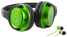 Able Planet Musicians' Choice Headphones + Bonus Sound Isolation Earbuds (GREEN)
