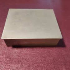 Boite à cigarettes - Cigares en laiton argenté année 40-50 