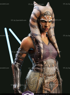 Ahsoka Tano Adult Figure V8! 3D Printed 16k! HandPainted or Unpainted!