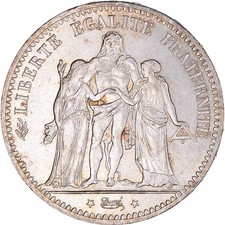 [#1043853] Coin, France, Hercule, 5 Francs, 1877, Paris, Rare in this quality, M