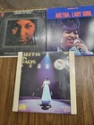 LOT of 3 Aretha Frankin LP In Paris, Lady Soul, Queen Of Soul! Vintage Vinyl