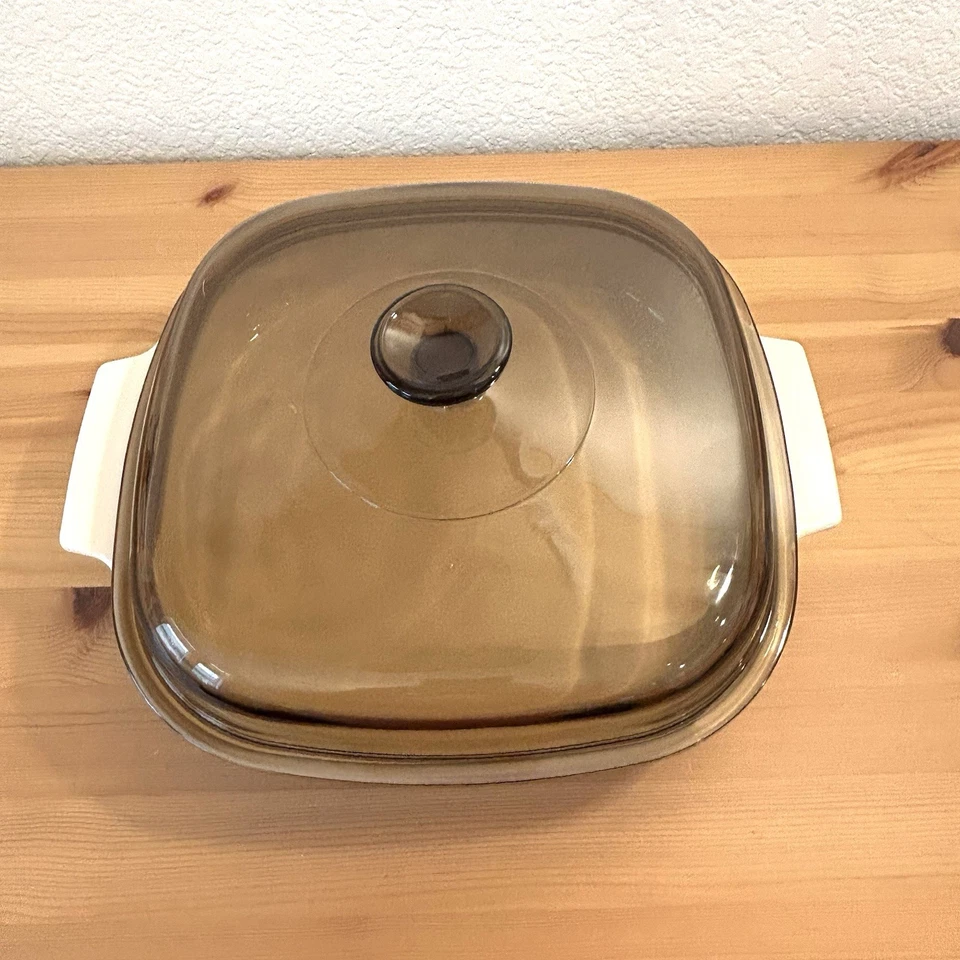 SYMPHONY CORNING WARE CASSEROLE 2.5L A-10-B Pyrex A12C Amber Lid NEW Vtg - Image 2 of 4