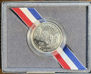 1991-S Mount Rushmore Anniversary Clad Half Dollar - Proof