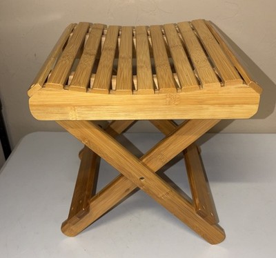 Etechmart Foldable Bamboo Stool