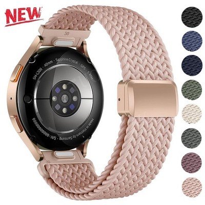 Magnetic Braided Band Strap for Samsung Galaxy Watch 7 6 5 Pro 4 Classic 44/40mm
