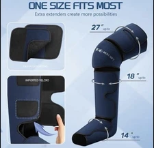 New AirCompressionMassagerwithHeatforFootLegCalfThighKneeHelpfulforVericoseVeins