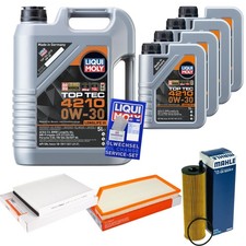 MAHLE Inspektionspaket 9 L Liqui Moly Top Tec 4210 0W-30 für Mercedes E-Klasse MAHLE Inspektionspaket 9 L Liqui Moly Top Tec 4210 0W-30 für Mercedes E-Klasse