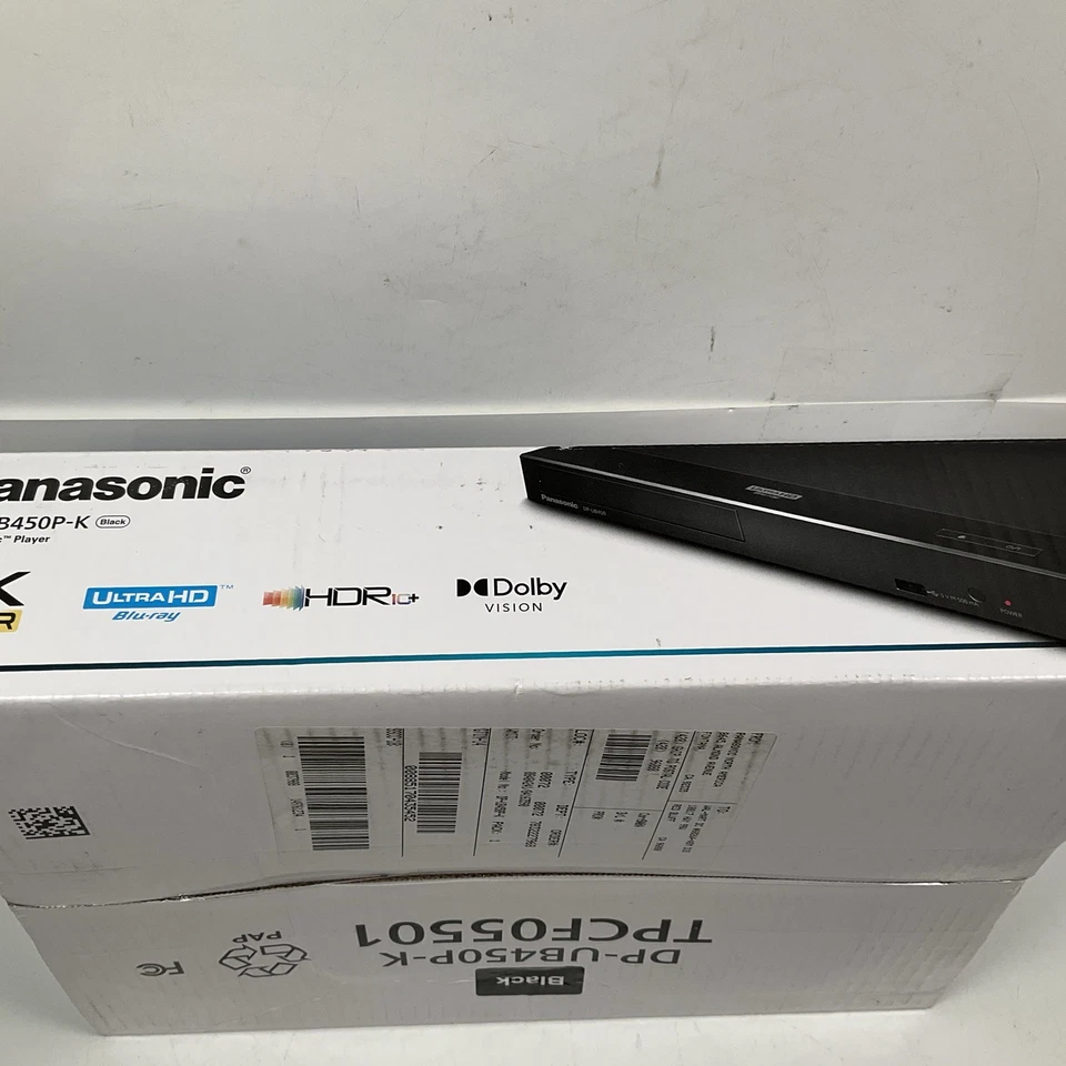 New Panasonic DP-UB450P-K 4K Blu Ray Player, HDR10+, Dolby Vision, Dolby Atmos - Image 3 of 3